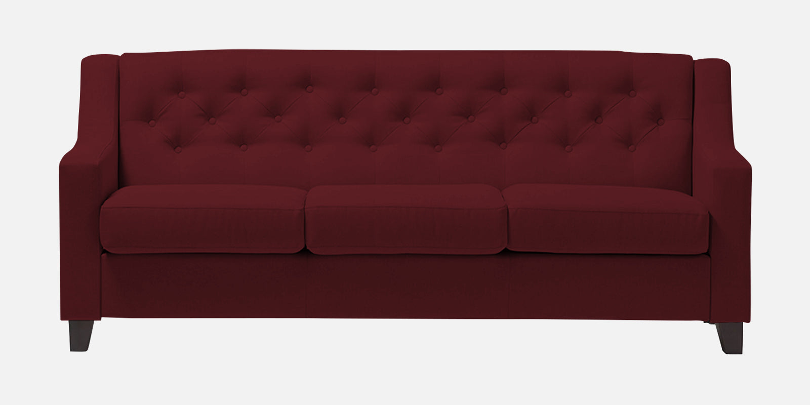 Baidy Fabric 3 Seater Sofa in Blood Maroon Colour