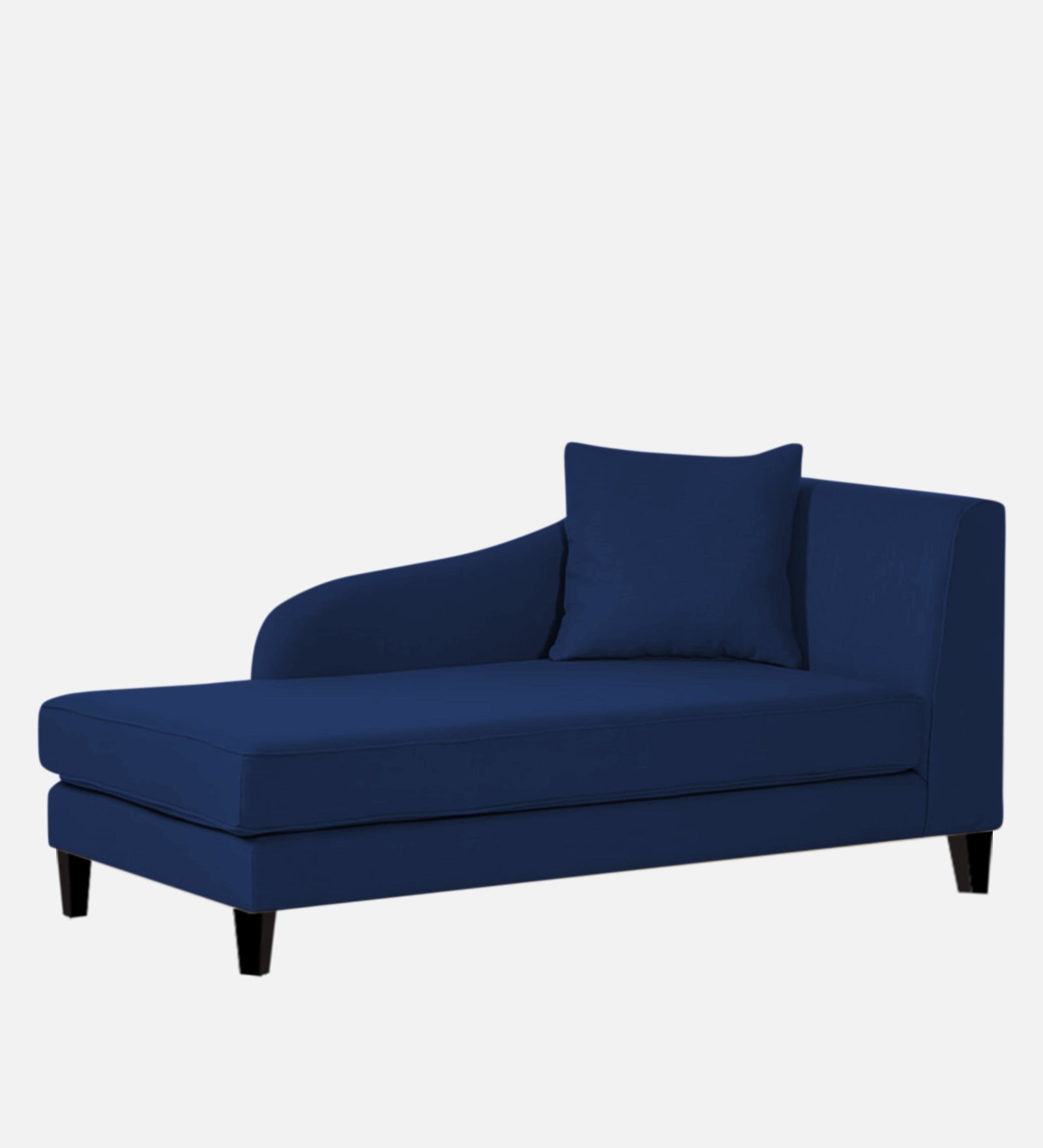 Louis Fabric LHS Chaise Lounger In Royal blue Colour