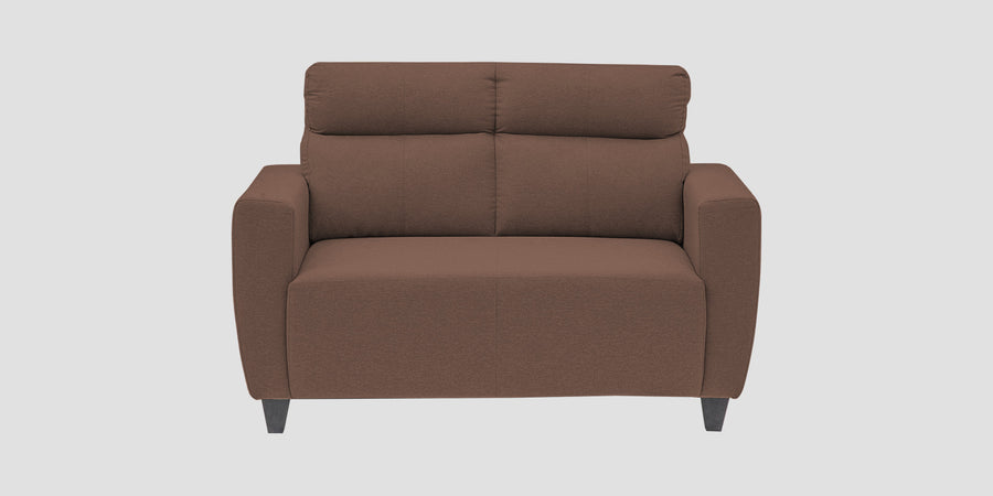 Honor Fabric 2 Seater Sofa In Latte Brown Colour - Febonic Living