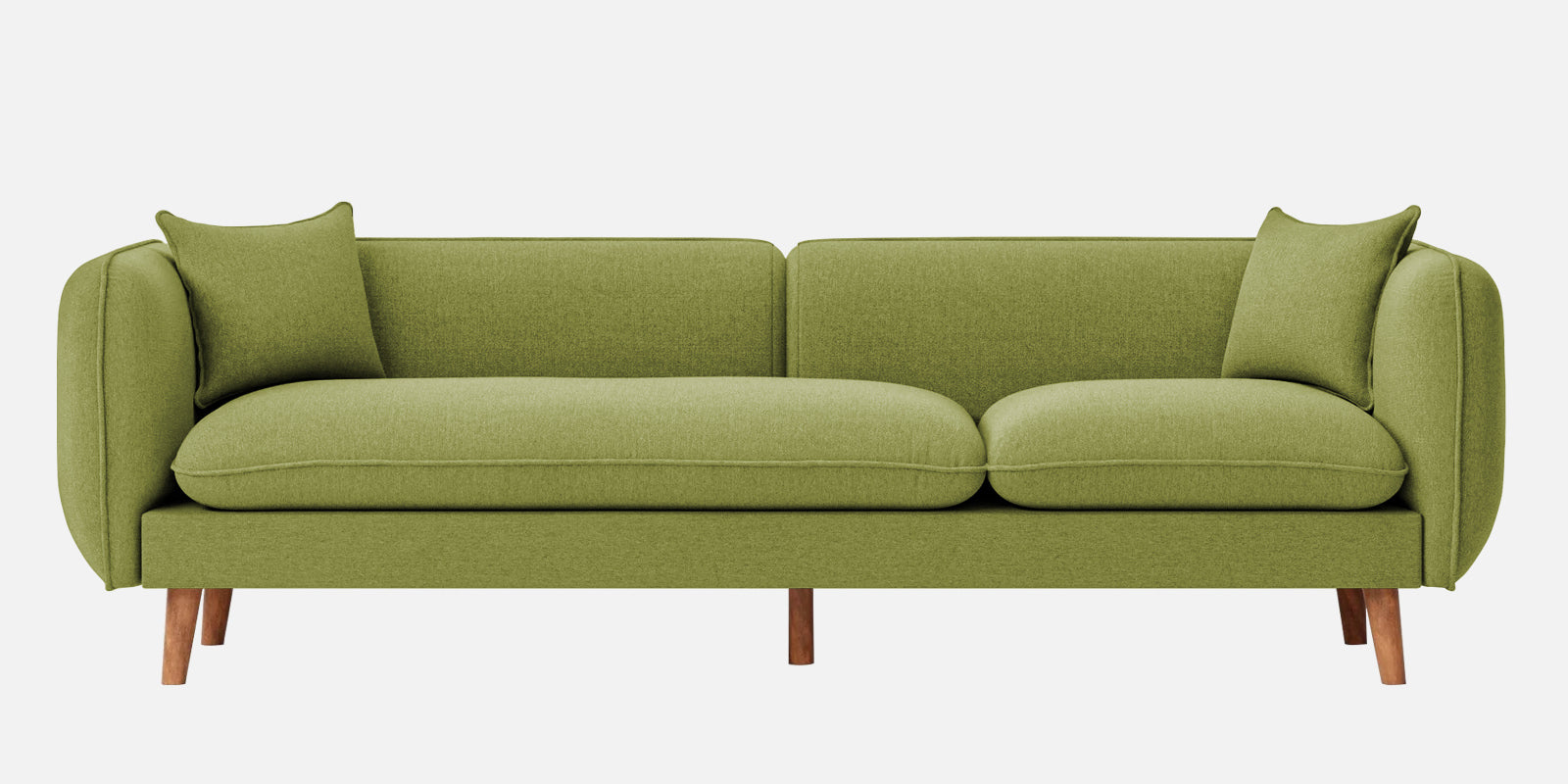 Reva Fabric 3 Seater Sofa In Lime Green Colour