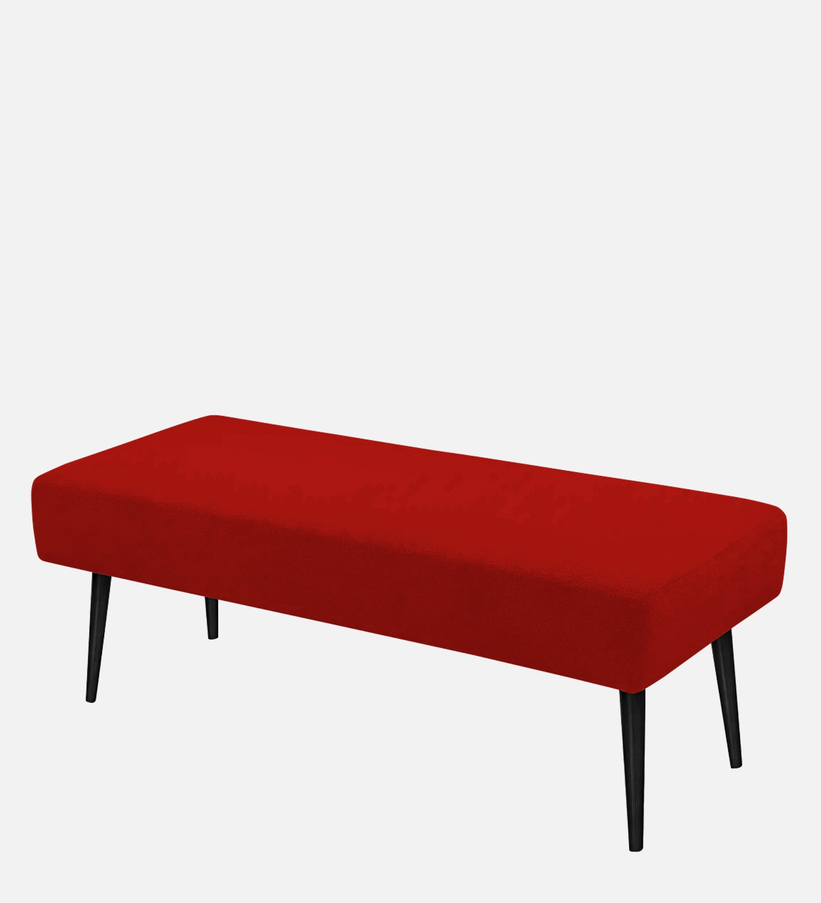 Orbit Fabric Bench In Ruby Red Colour