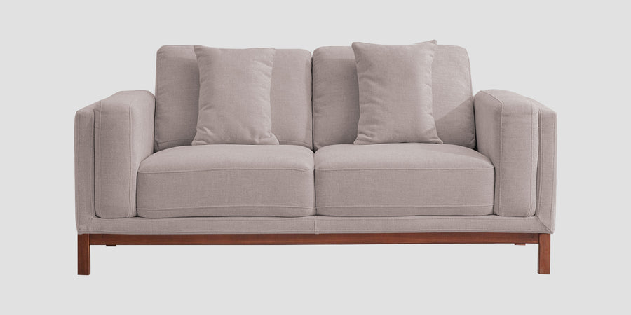 Borry Fabric 2 Seater Sofa In Almond Beige Colour - Febonic Living