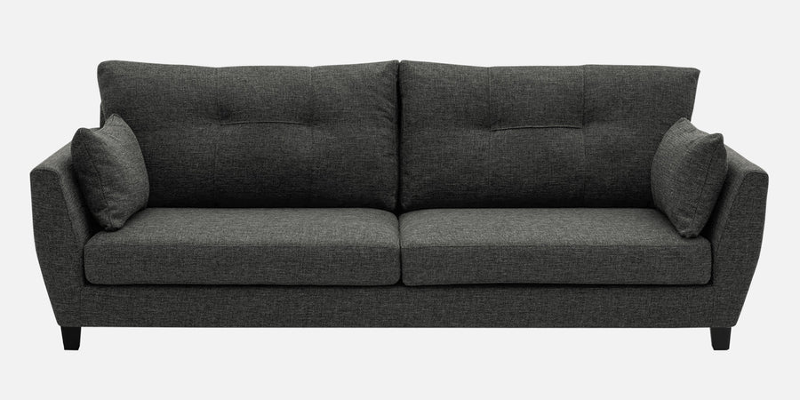 Mario Fabric 3 Seater Sofa In Charcoal Grey Colour - Febonic Living