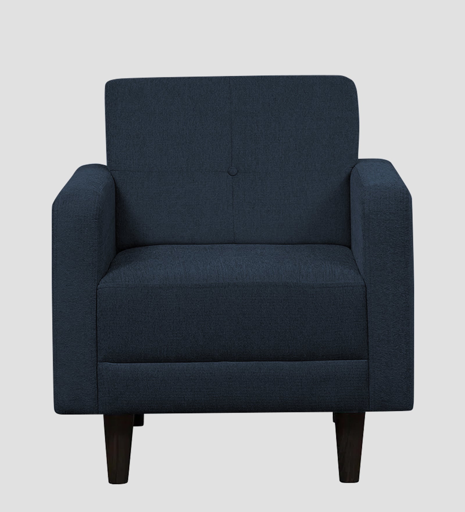 Noha Fabric 1 Seater Sofa In  Denim Blue Colour - Febonic Living