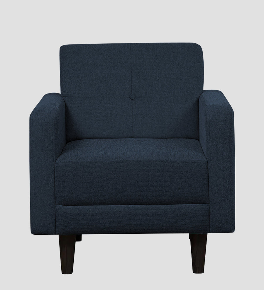 Noha Fabric 1 Seater Sofa In Denim Blue Colour - Febonic Living
