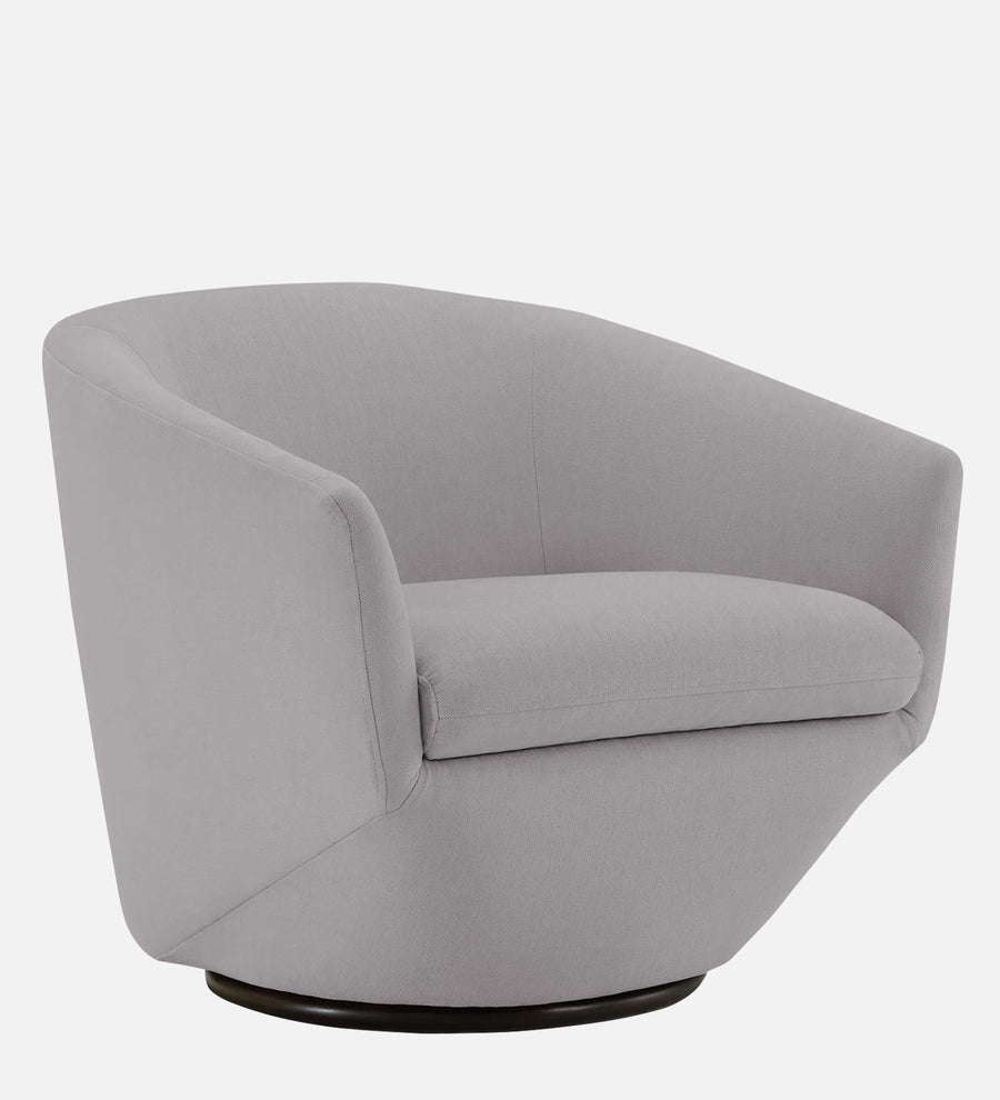 Haddie Velvet Swivel Chair In Concrete Grey Colour - Febonic Living