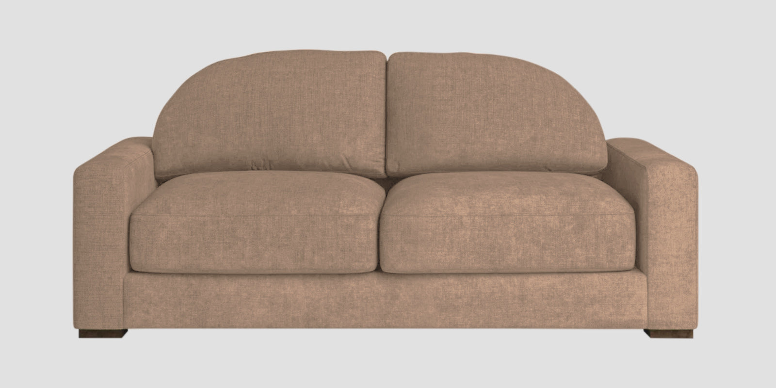 Dara Fabric 2 Seater Sofa In Cookie Beige Colour