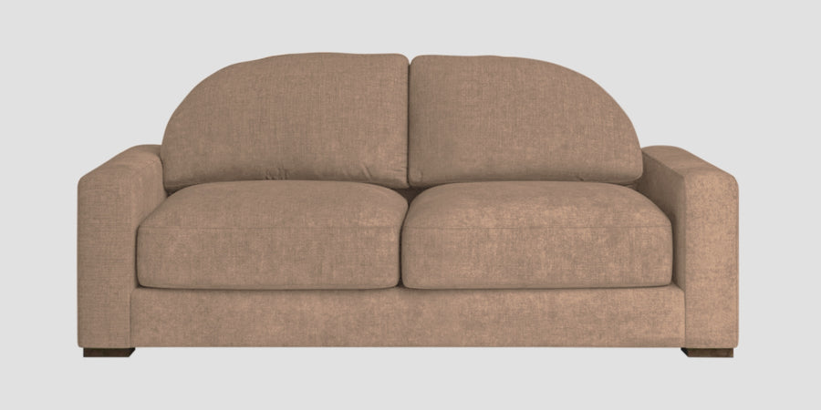 Dara Fabric 2 Seater Sofa In Cookie Beige Colour - Febonic Living