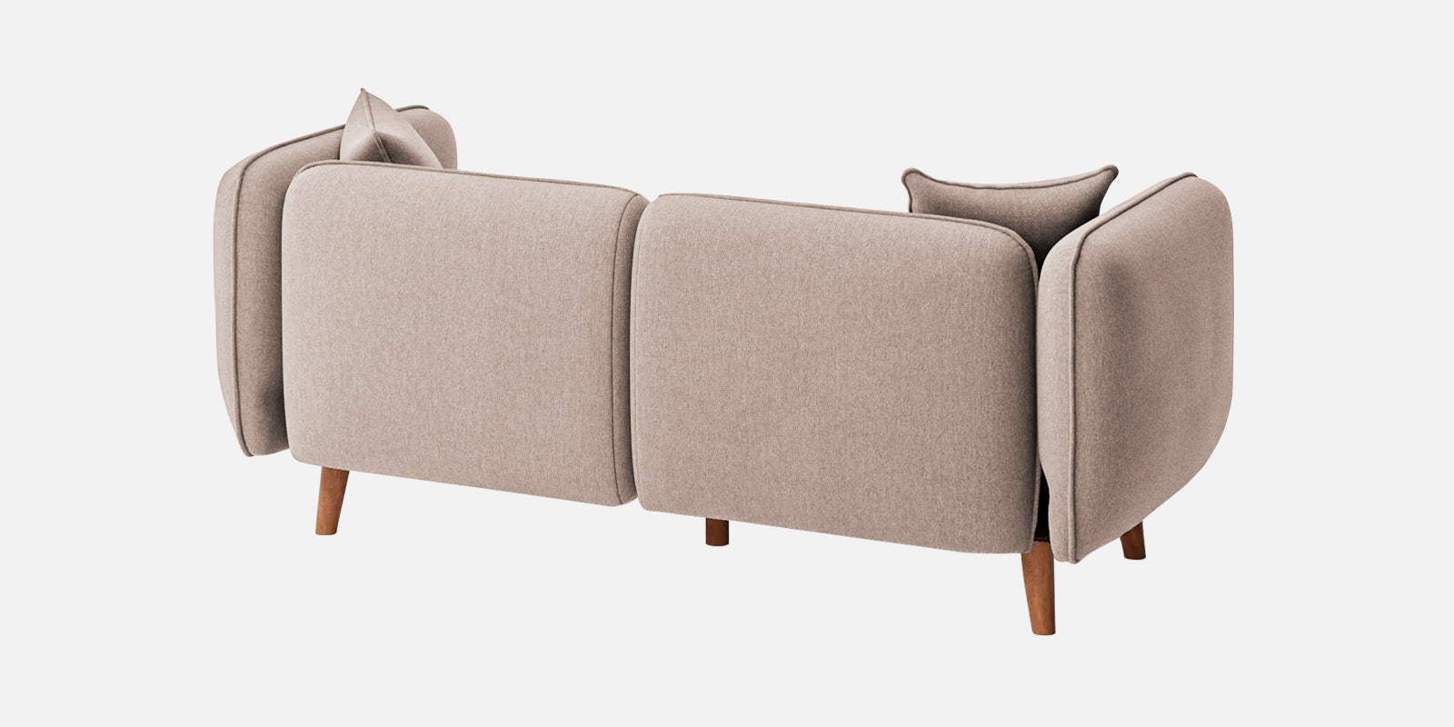 Reva Fabric 2 Seater Sofa In Mush Beige Colour