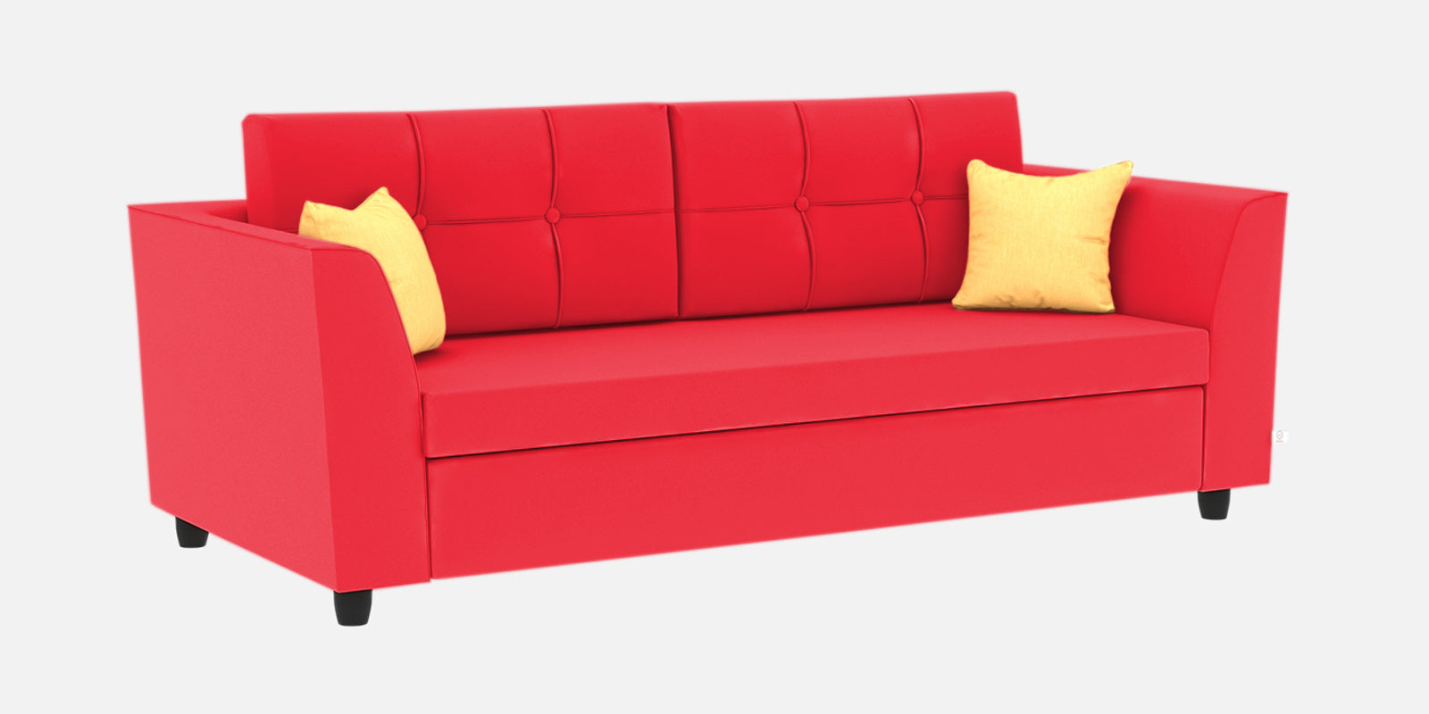 Nestin Velvet 3 Seater Sofa in Ox Blood Maroon Colour