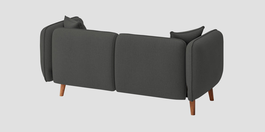 Reva Fabric 2 Seater Sofa In Stone Grey Colour - Febonic Living