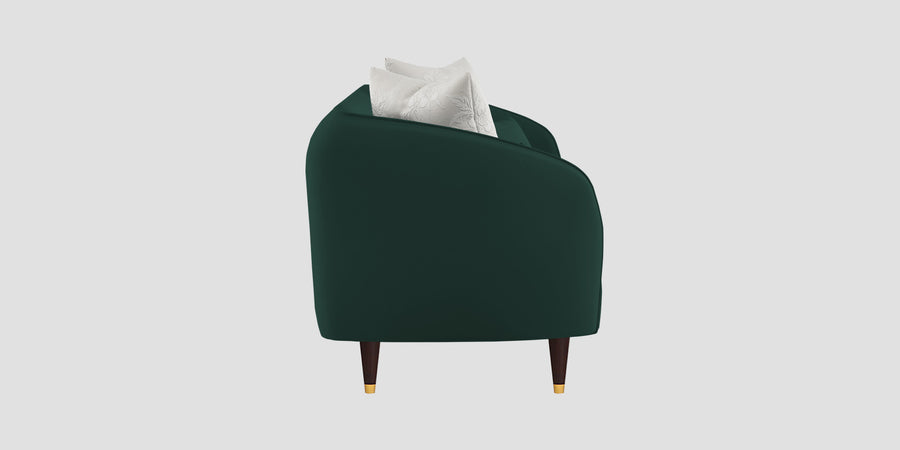 Hairo Velvet 2 Seater Sofa In Forest Green Colour - Febonic Living