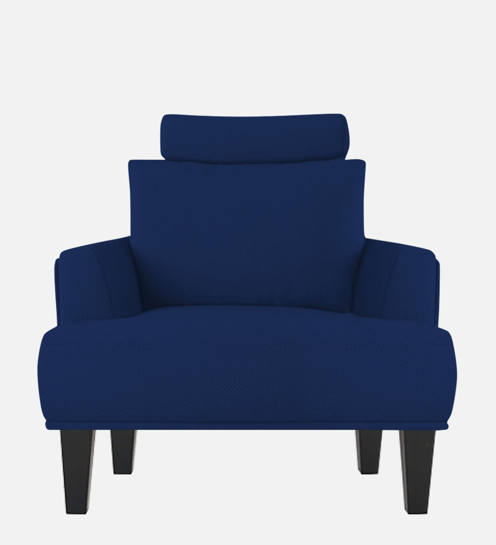 Como Fabric 1 Seater Sofa in Royal Blue Colour