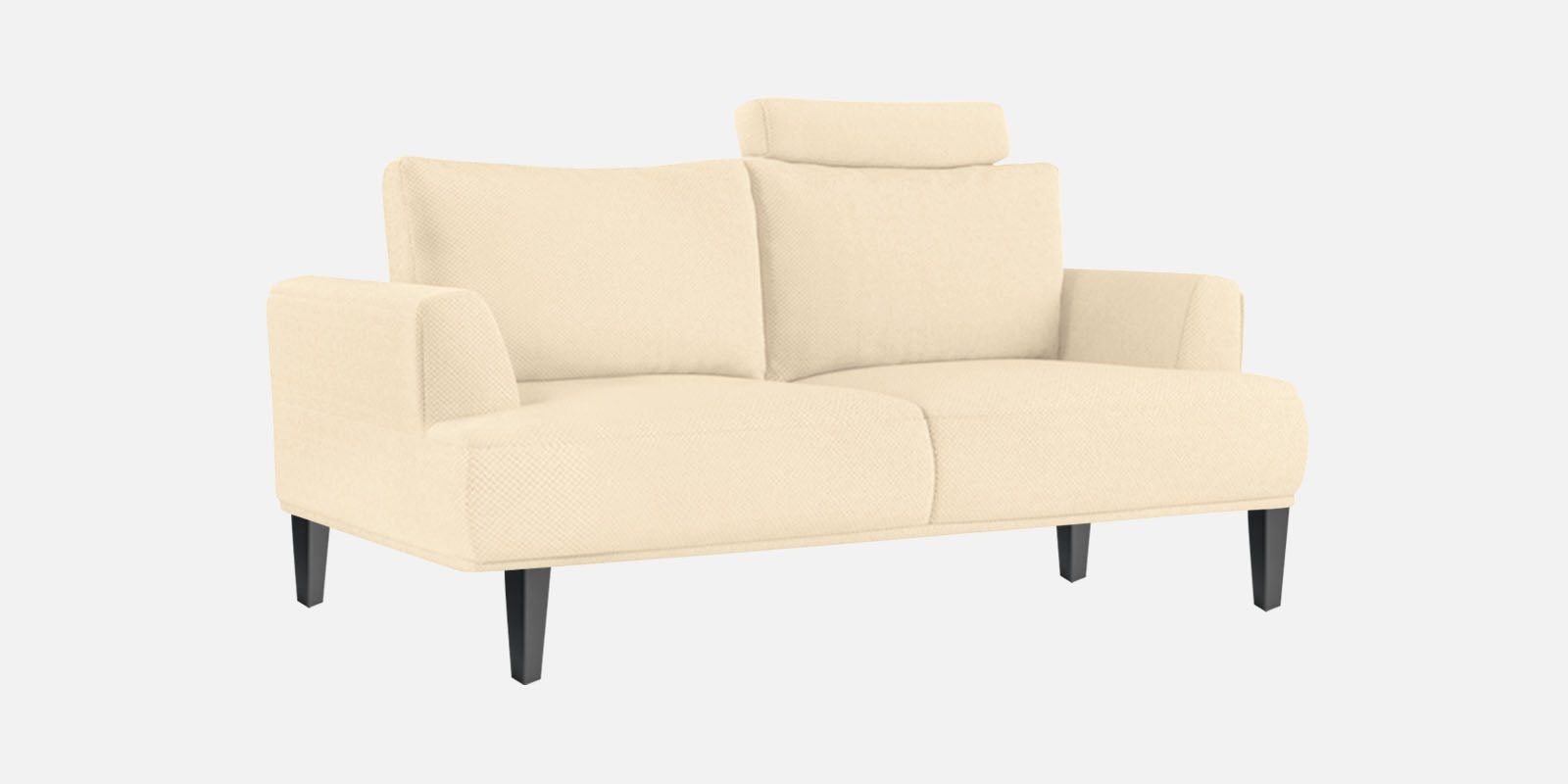 Como Fabric 2 Seater Sofa in Ivory Cream Colour