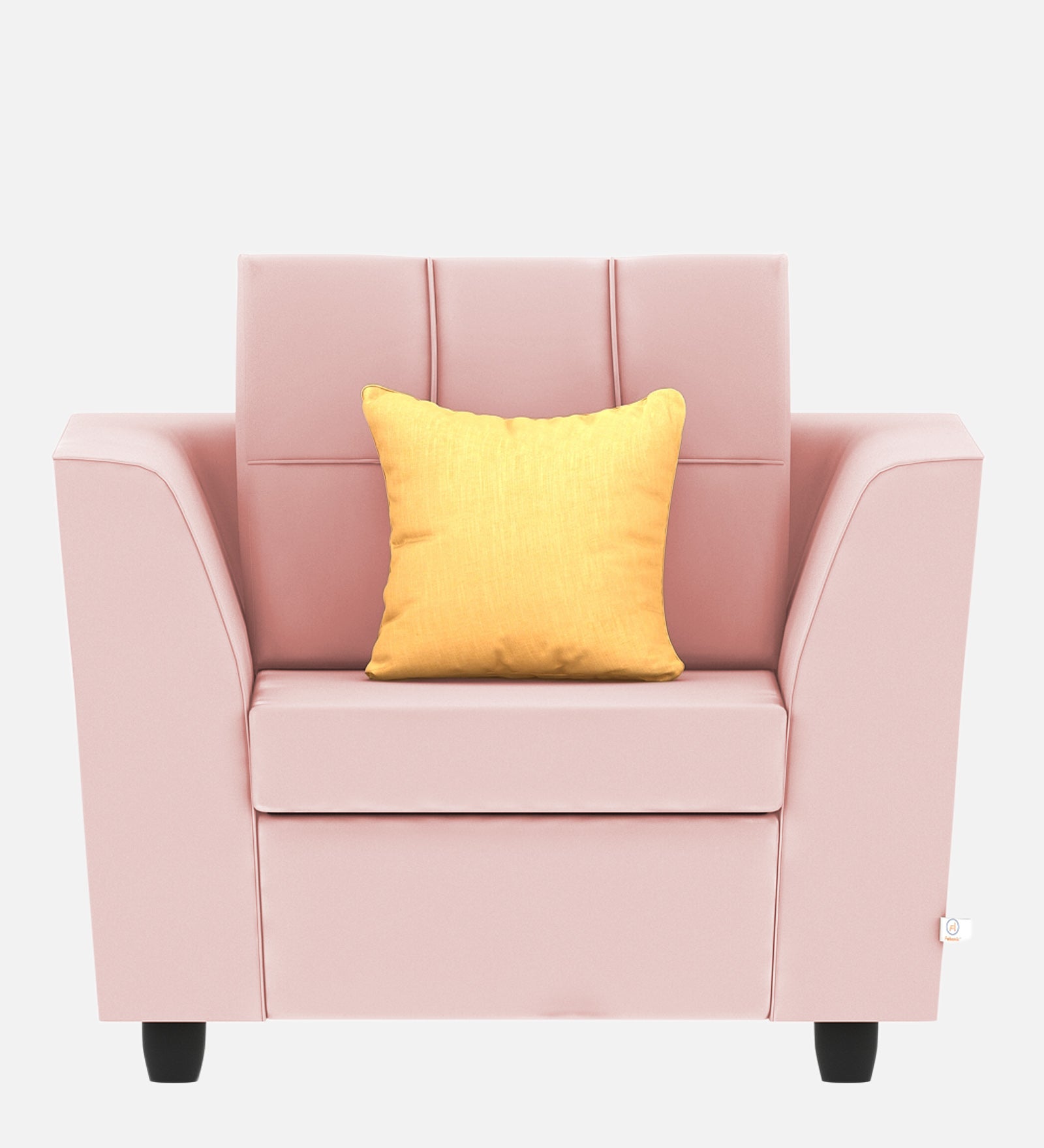 Nestin Velvet 1 Seater Sofa in Millennial Pink Colour