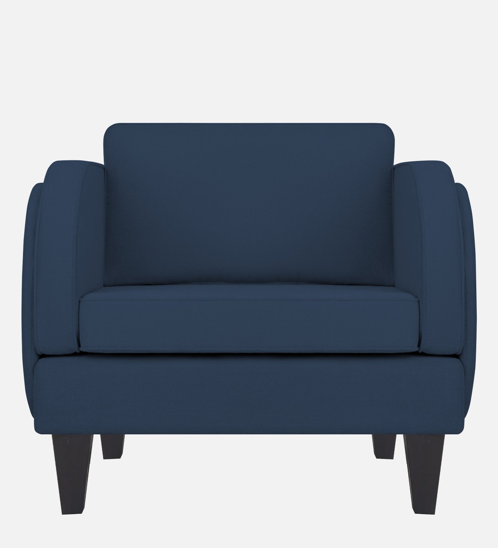 Siddy Fabric 1 Seater Sofa in Denim Blue Colour