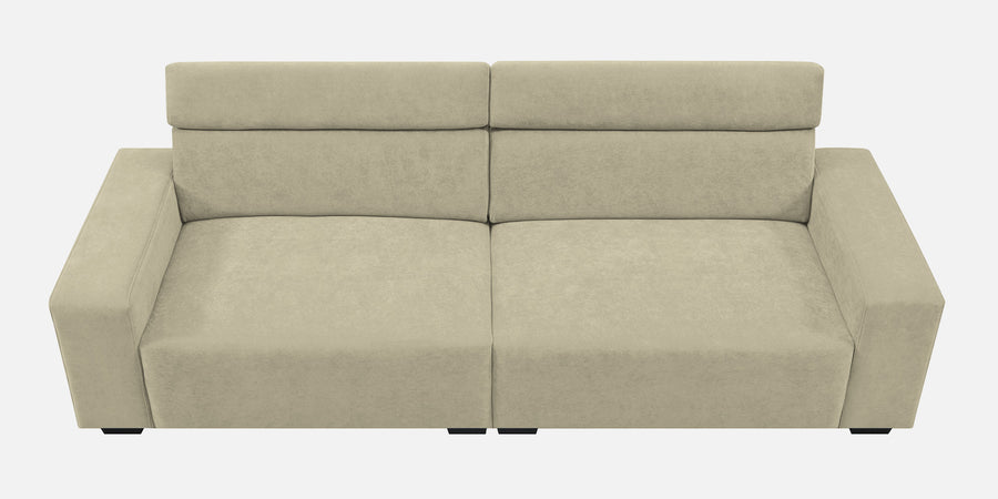 Hiro Fabric 3 Seater Sofa In Carnival Beige Colour - Febonic Living