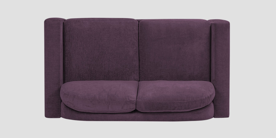 Dara Fabric 2 Seater Sofa In Greek Purple Colour - Febonic Living