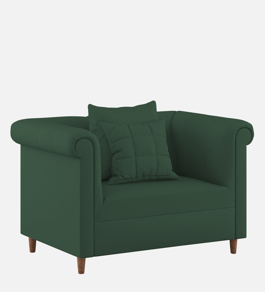 Rubi Velvet 1 Seater Sofa In Amazon Green Colour - Febonic Living
