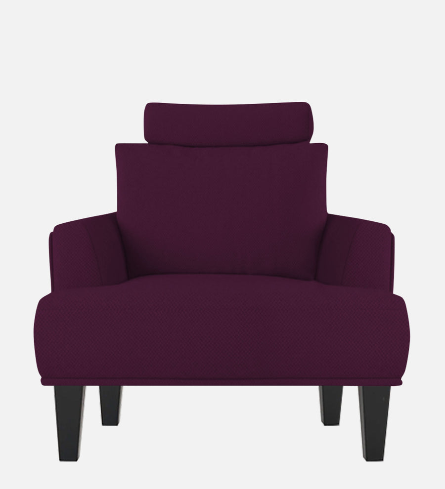 Como Fabric 1 Seater Sofa In Greek Purple Colour - Febonic Living