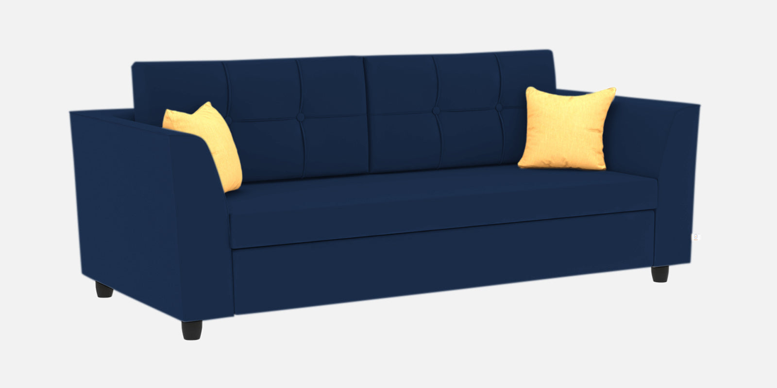 Nestin Velvet 3 Seater Sofa in Imperial Blue Colour