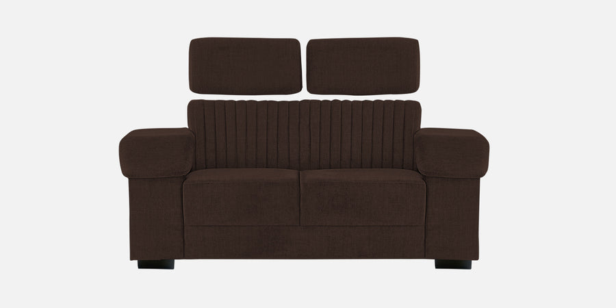 Draco Fabric 2 Seater Sofa In Coffee Brown Colour - Febonic Living