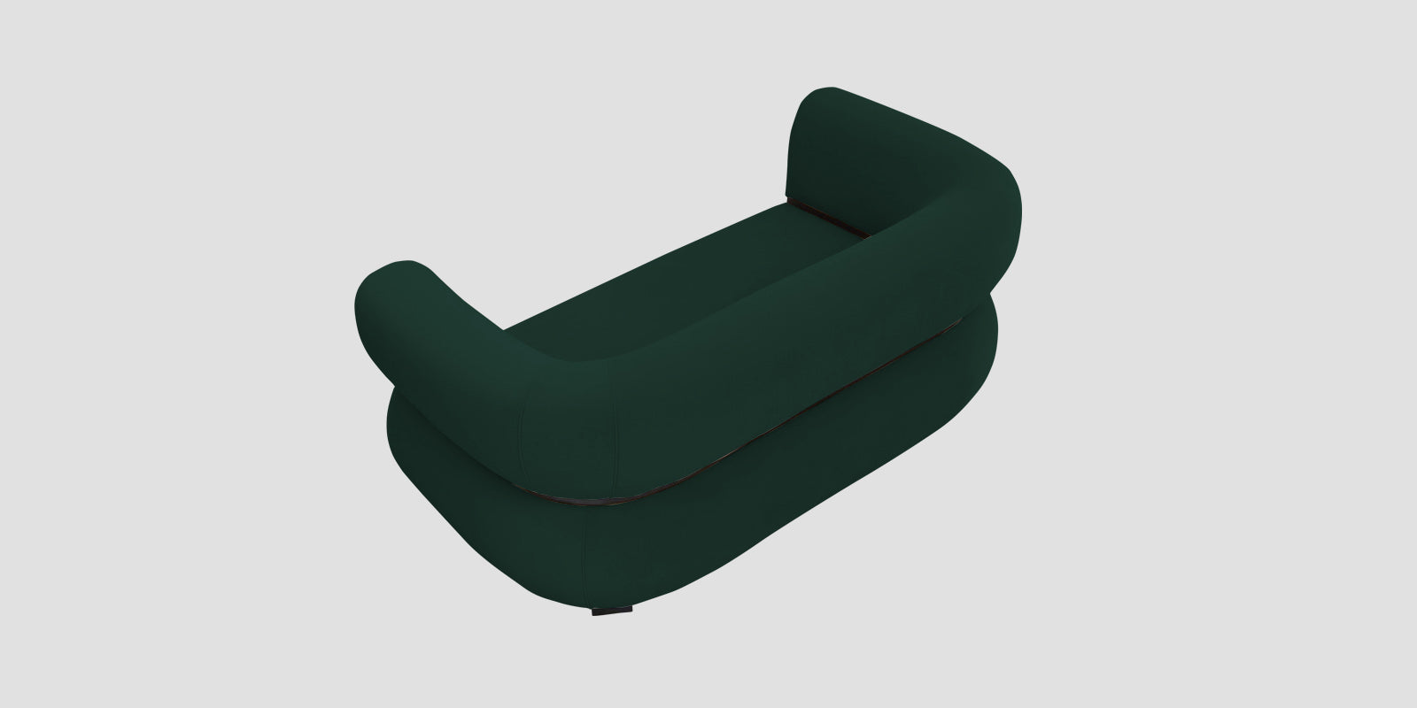 Kula Velvet 2 Seater Sofa In Forest Green Colour