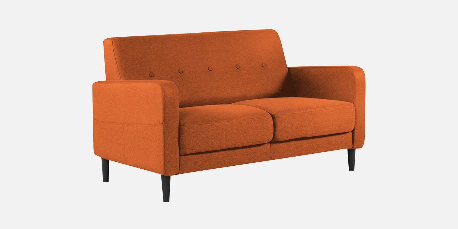 Marq Fabric 2 Seater Sofa in Vivid Orange Colour