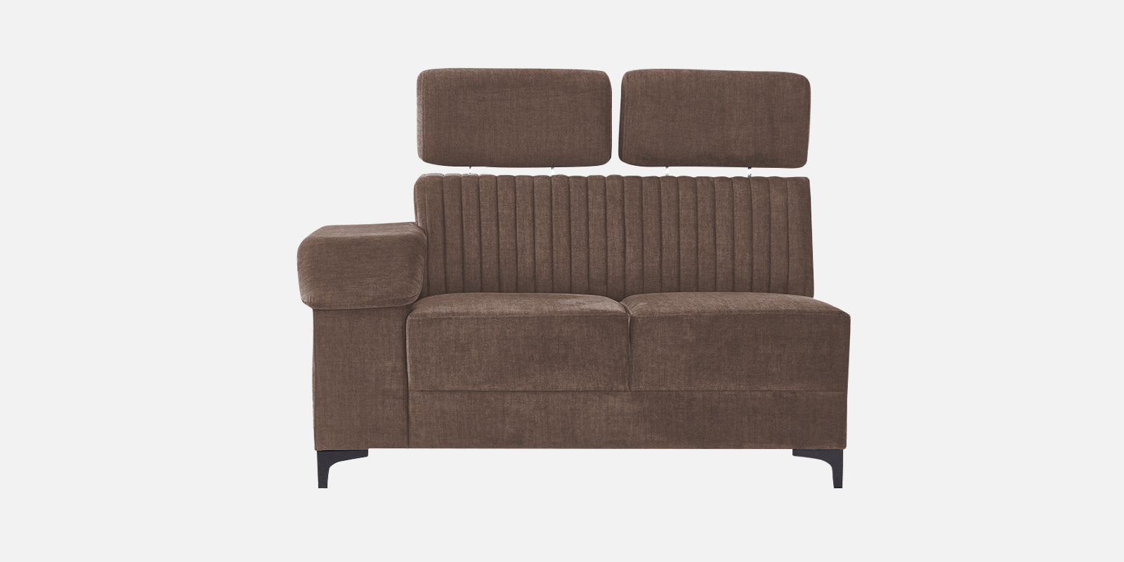 Draco Fabric Corner Sofa in Ginger Brown Colour