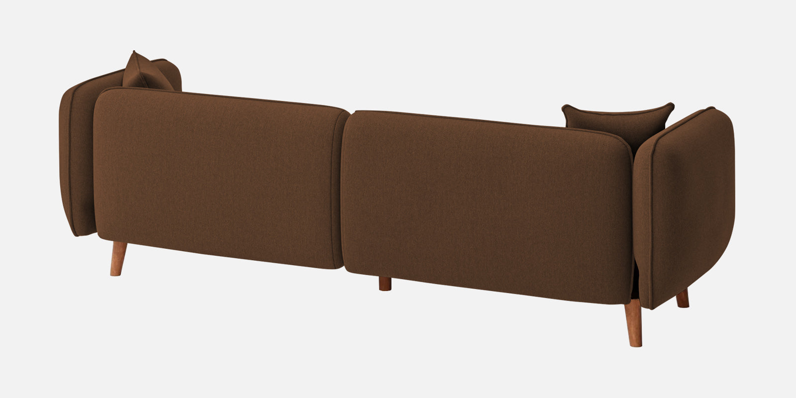 Reva Fabric 3 Seater Sofa In Chestnut Brown Colour