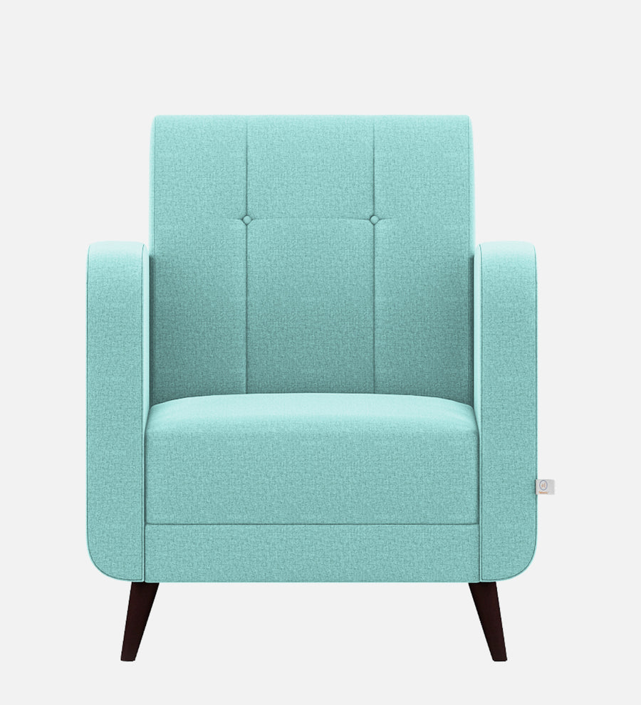 Wiki Velvet 1 Seater Sofa In Barmunda Aqua Colour - Febonic Living
