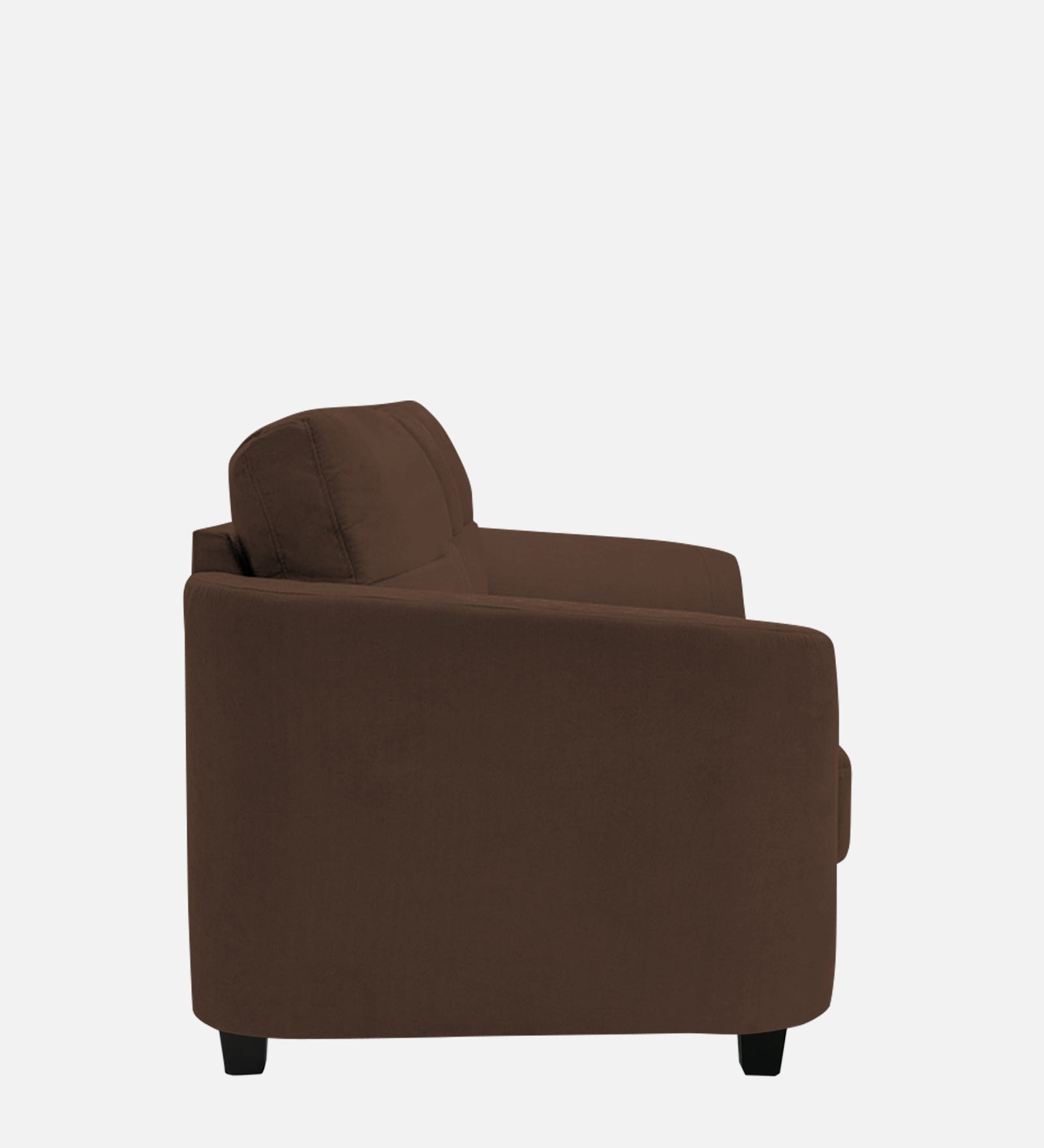 Mulan Fabric 1 Seater Sofa in Ash Brown Colour