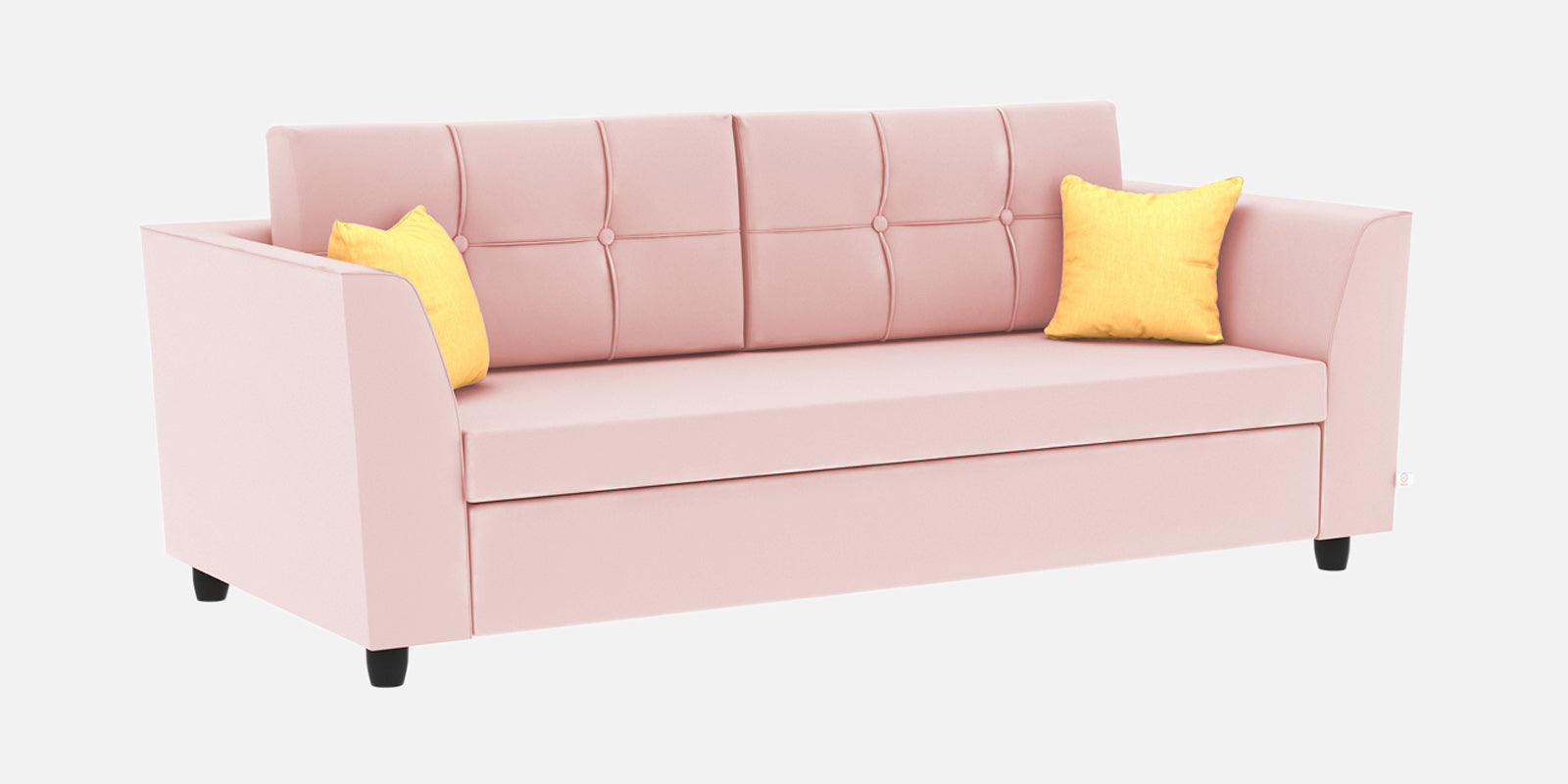 Nestin Velvet 3 Seater Sofa in Millennial Pink Colour