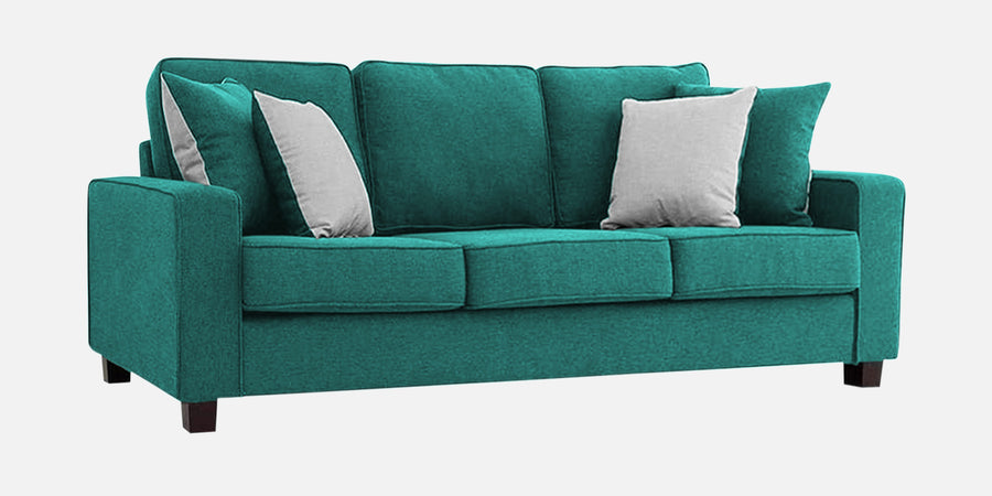 Ladybug Fabric 3 Seater Sofa In Sea Green Colour - Febonic Living