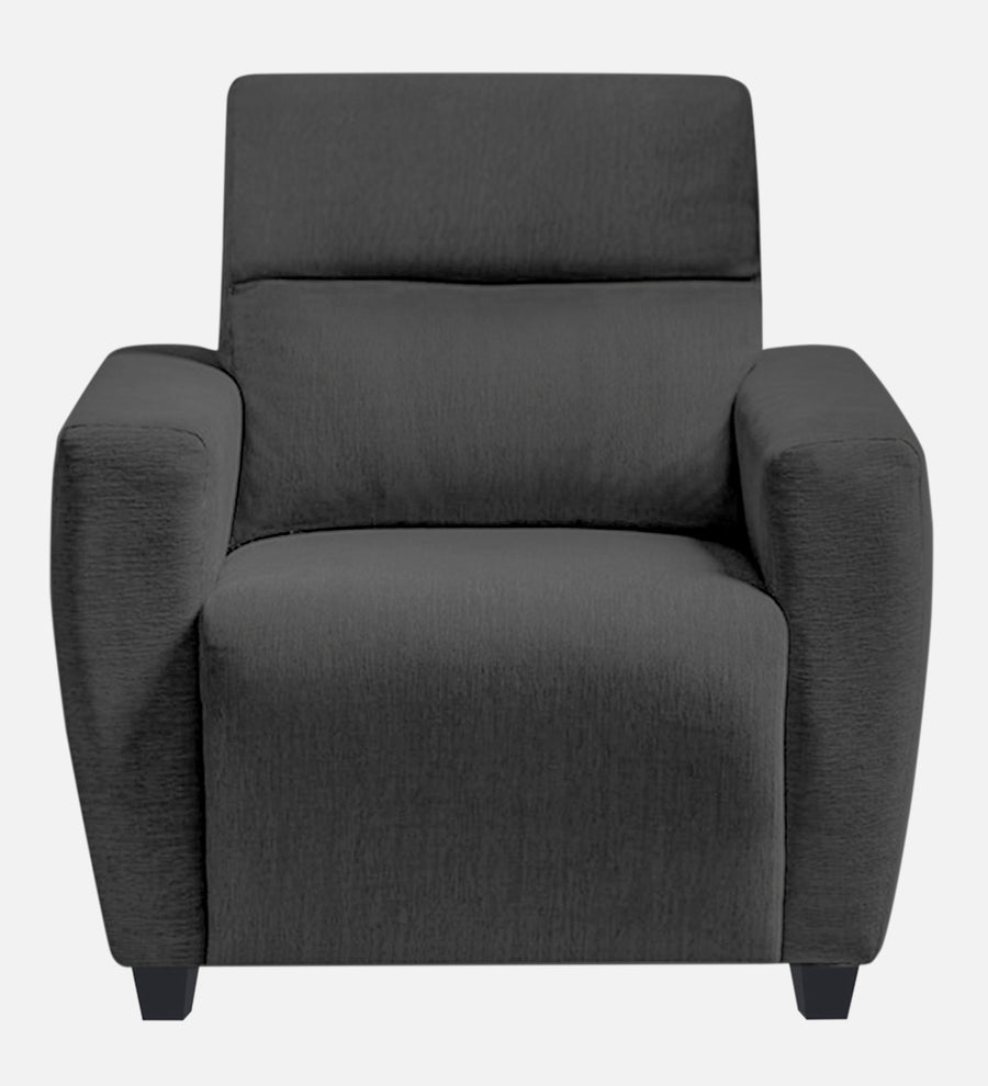 Bakadi Fabric 1 Seater Sofa In Charcoal Grey Colour - Febonic Living