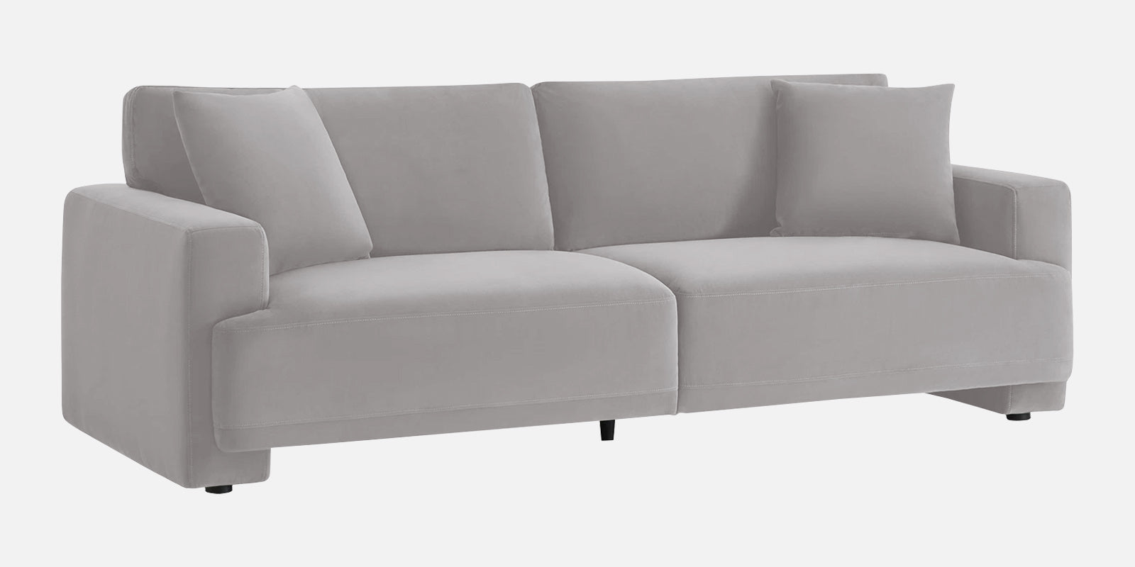 Kosta Velvet 3 Seater Sofa in light grey Colour