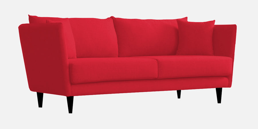 Norway Velvet 3 Seater Sofa In Ox Blood Maroon Colour - Febonic Living