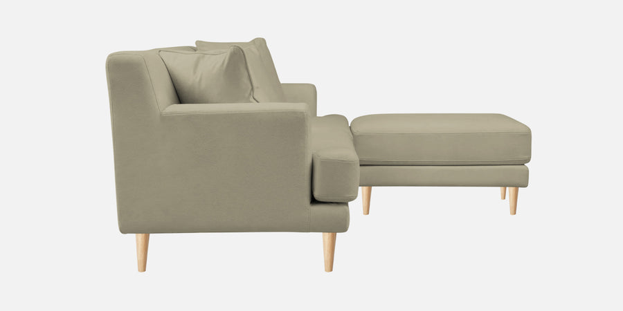 Woody Fabric Lhs Sectional Sofa 3 Lounger In Carnival Beige Colour - Febonic Living
