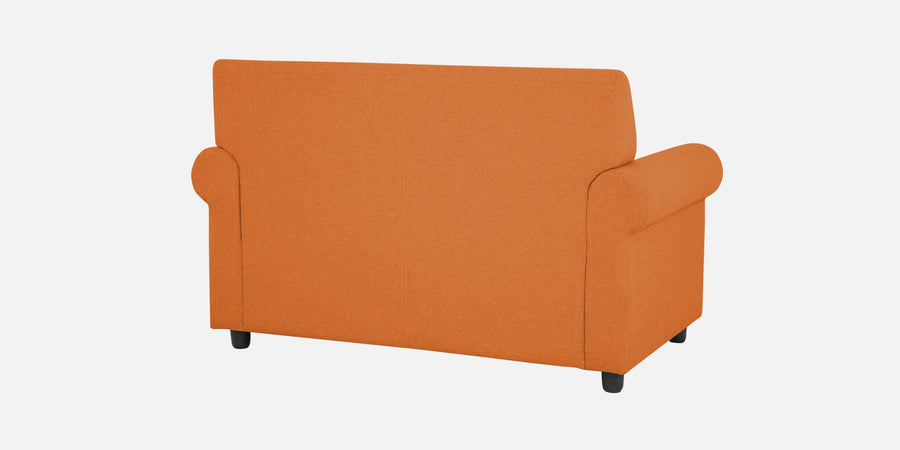 Ribby Fabric 2 Seater Sofa In Dark Orange Colour - Febonic Living
