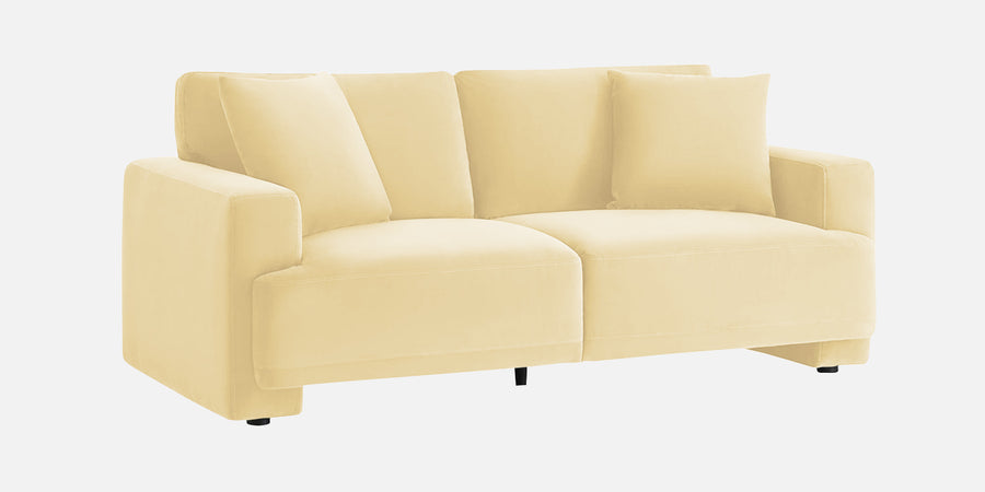 Kosta Velvet 2 Seater Sofa In Sandy Beige Colour - Febonic Living