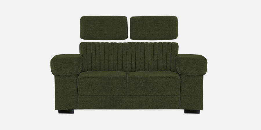 Draco Fabric 2 Seater Sofa In Olive Green Colour - Febonic Living