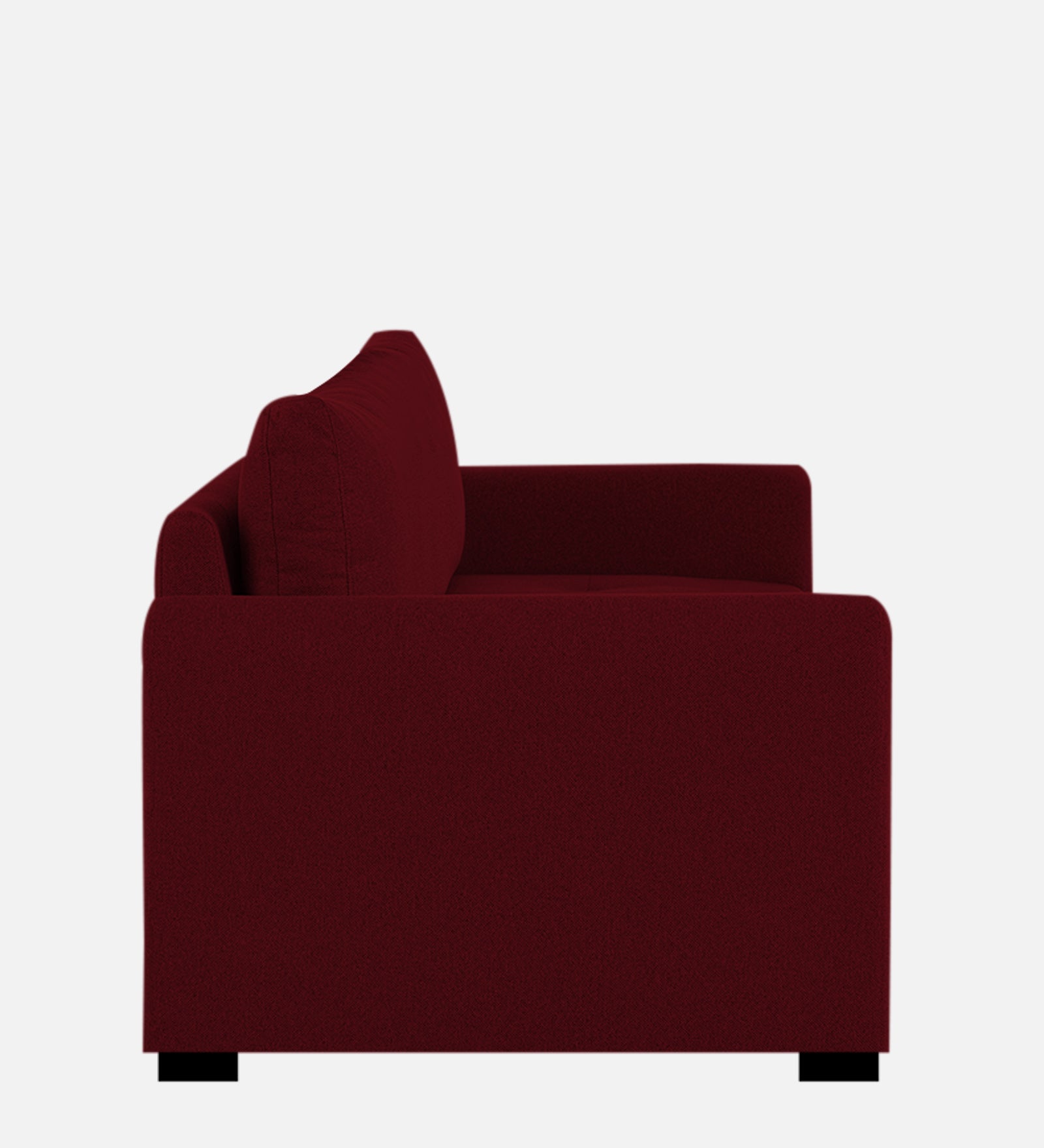 Sigma Fabric 1 Seater Sofa in Ruby Red Colour