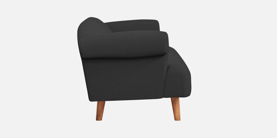 Barber Fabric 2 Seater Sofa In Bitter Black Colour - Febonic Living