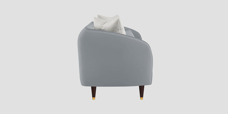 Hairo Velvet 2 Seater Sofa In Concrete Grey Colour - Febonic Living