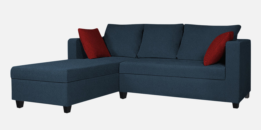 Nebula Fabric Rhs Sectional Sofa 2 Lounger In Light Blue Colour - Febonic Living