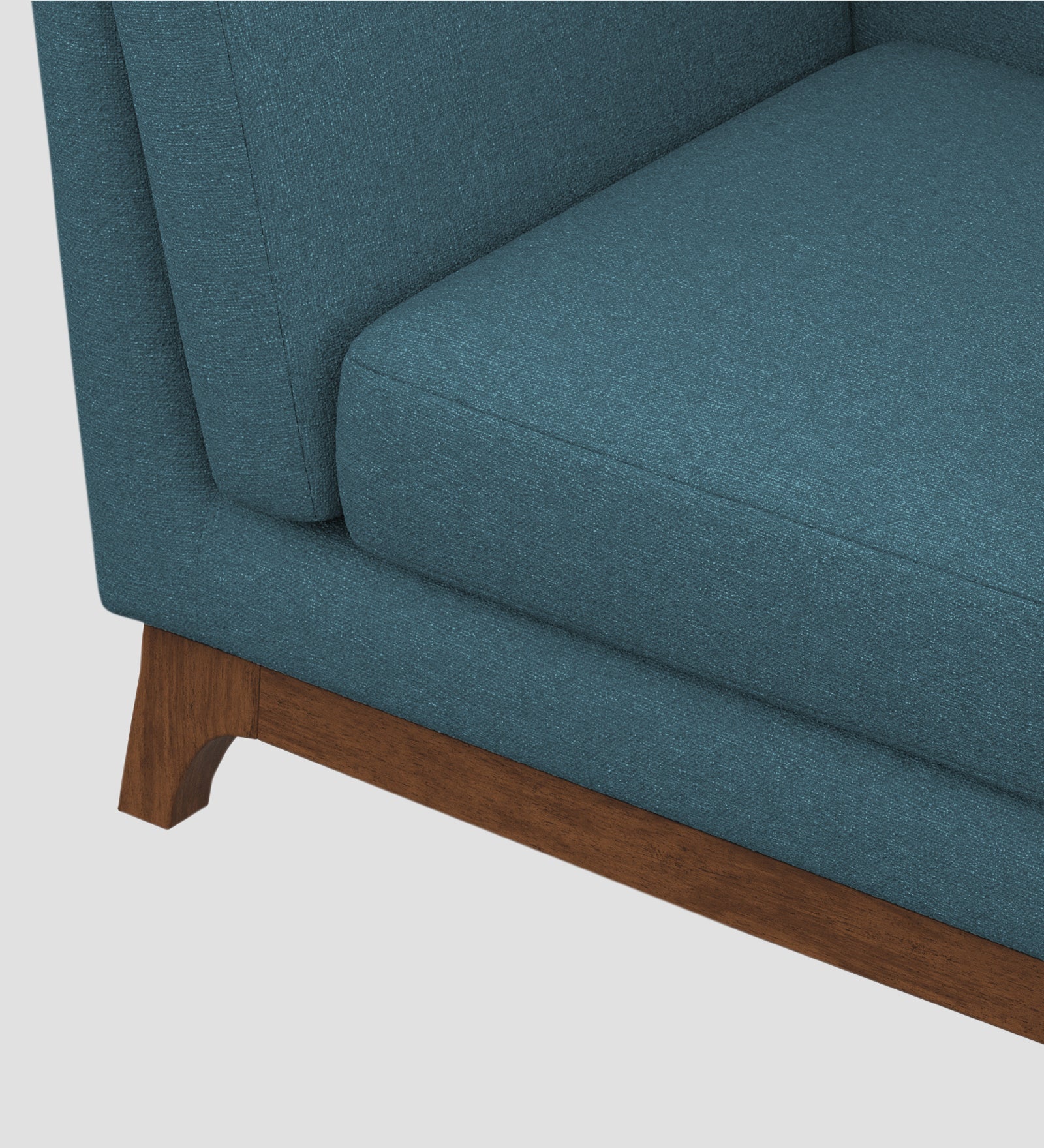 Candy Fabric 1 Seater Sofa In  Sea Blue Colour - Febonic Living