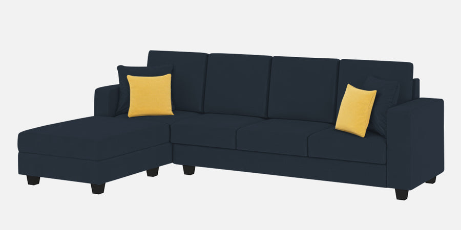 Nabi Fabric Rhs Sectional Sofa 3 Lounger In Denim Blue Colour - Febonic Living