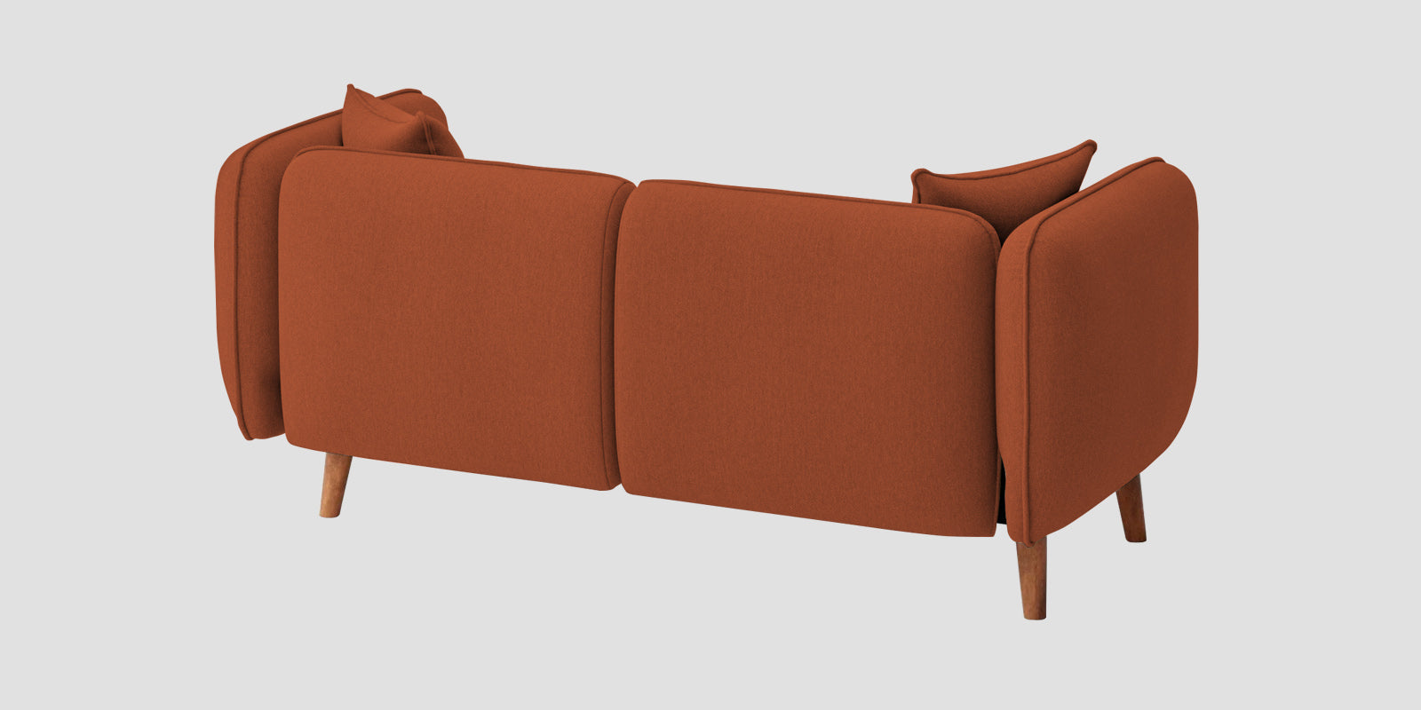 Reva Fabric 2 Seater Sofa In Royal Orange Colour - Febonic Living