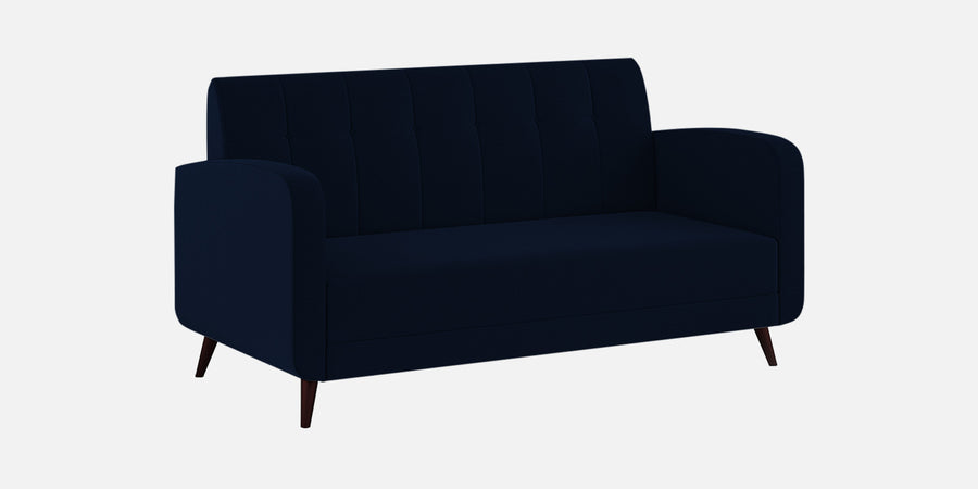 Wiki Velvet 3 Seater Sofa In Dark Blue Colour - Febonic Living