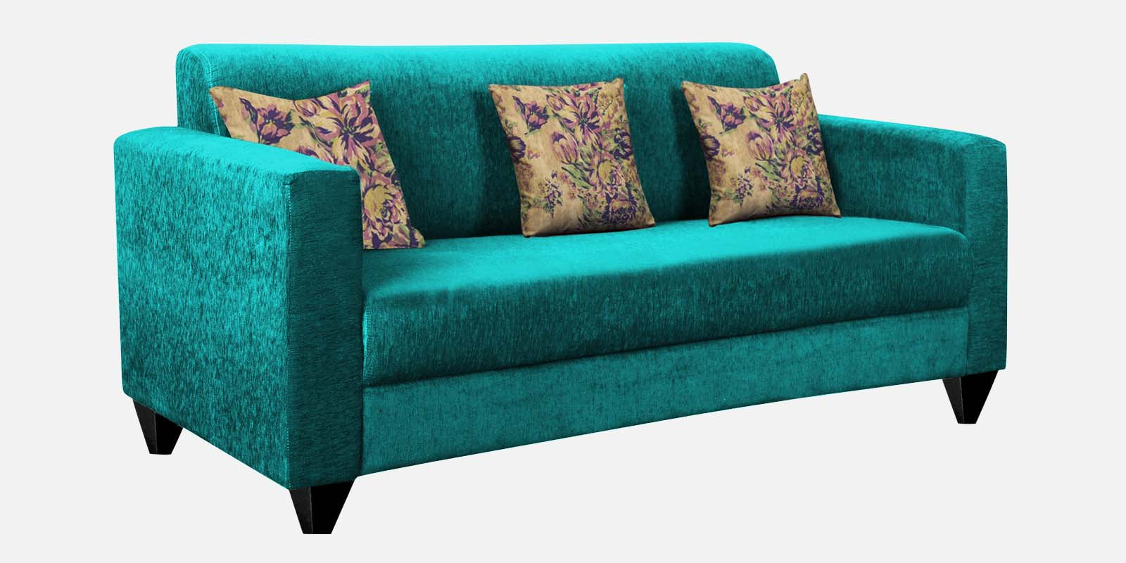 Lipu Fabric 3 Seater Sofa in Sea Green Colour